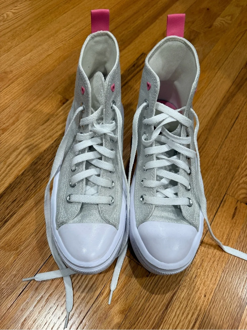 Big Girls Chuck Taylor All Star Move Sparkle Platform High Top Casual Sneakers